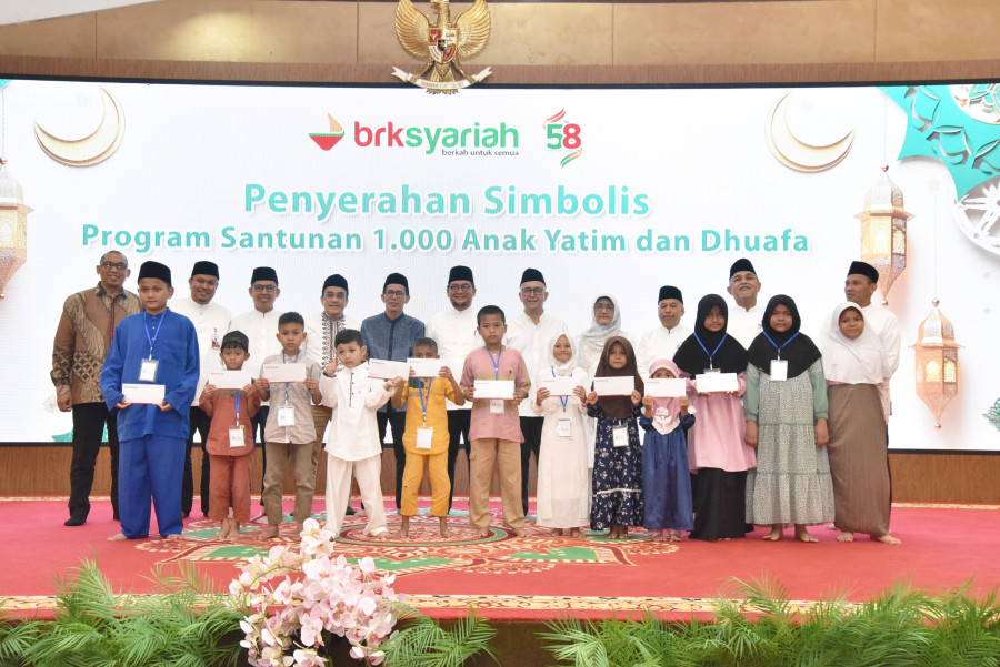 Peringati Milad ke-58, BRK Syariah Berbagi dengan 1.000 Anak Yatim dan Dhuafa
